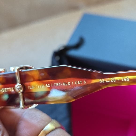 Valentino Tortoise Cat-Eye Sunglasses with Green Lenses main image 5